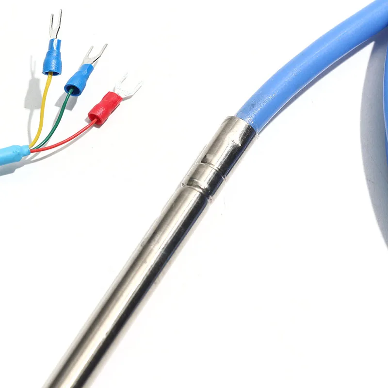 1PC PT100/PT1000 Rvs Thermokoppel 6*50/100/150mm Naald inbrengen Sonde 1M 2M 3M 4M 5M Draad Snelle Temperatuursensor