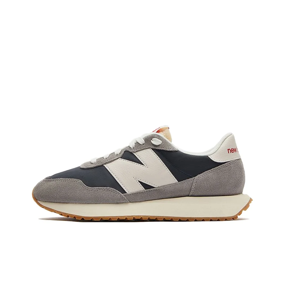 New Balance NB 237 Textile, Split Cow Leather Cushioning Slip Resistant Abrasion Resistant Low top Casual Running Shoes MS237SC