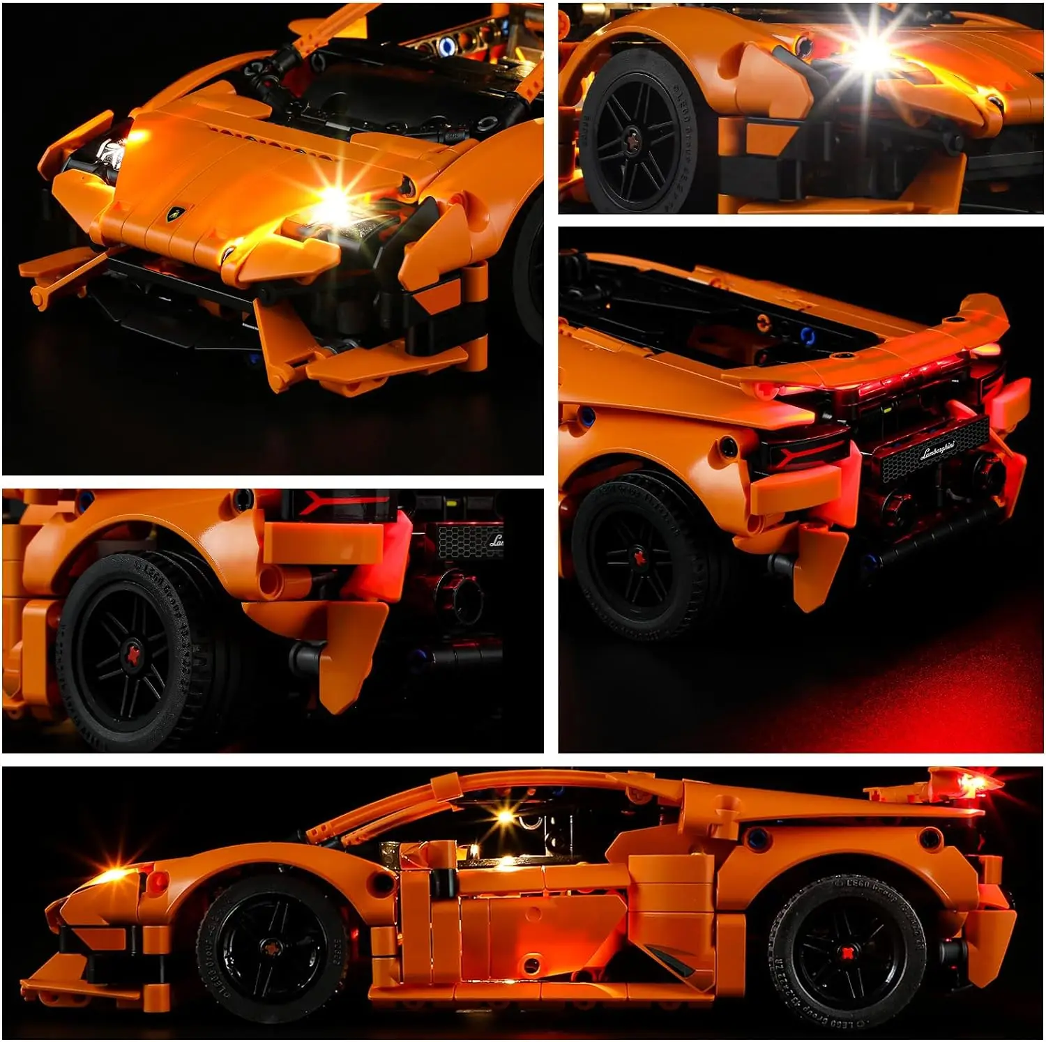 Hprosper Led Light For 42196 Technic Lamborghini Huracán Tecnica Orange Only Decorative Lamp (Not Lego Building Blocks)