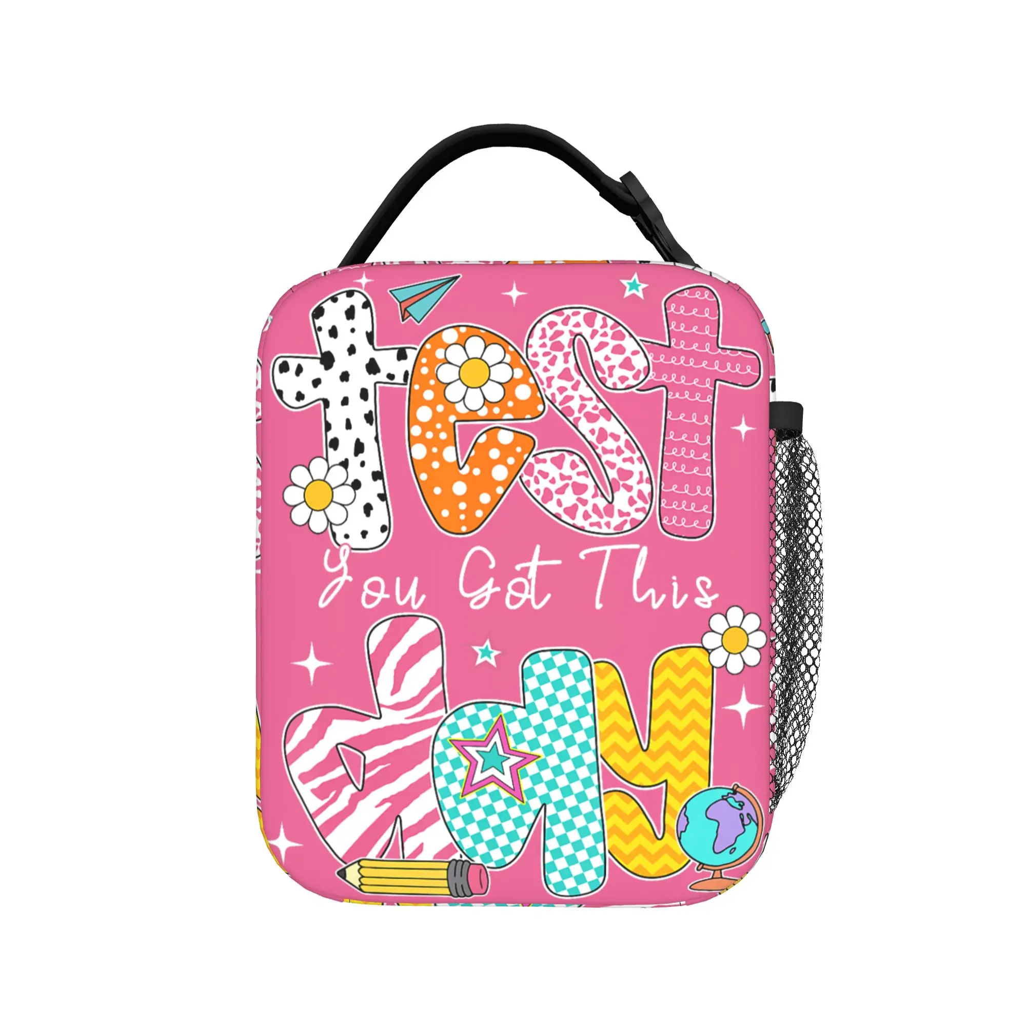 Test Day You Got This for Student Teacher State Testing  Lunch Bag Thermal Lunch Bags Oxford Portable Insulated Cooler Bag