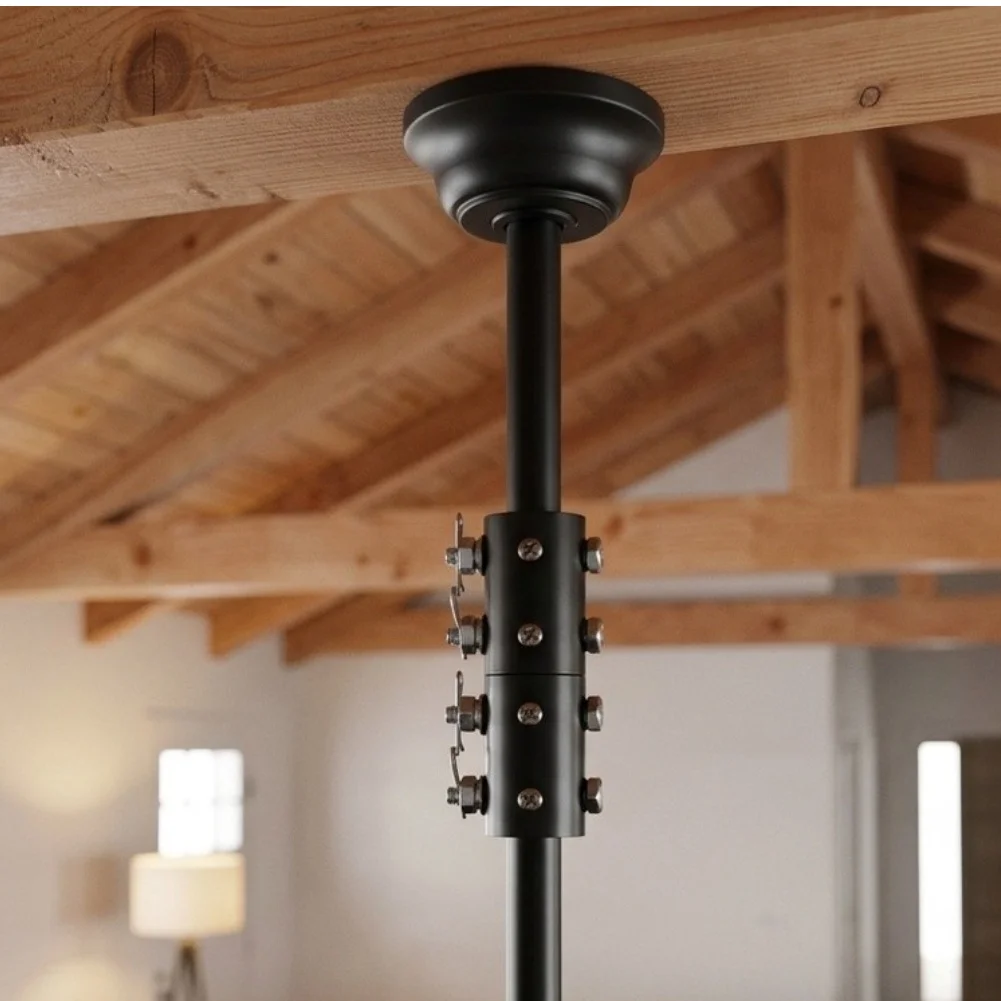 2 Piece For Ceiling Fan Downrod Connector for 1 inch OD Rods Enhanced Stability Reduced Wobble Smooth Rotation