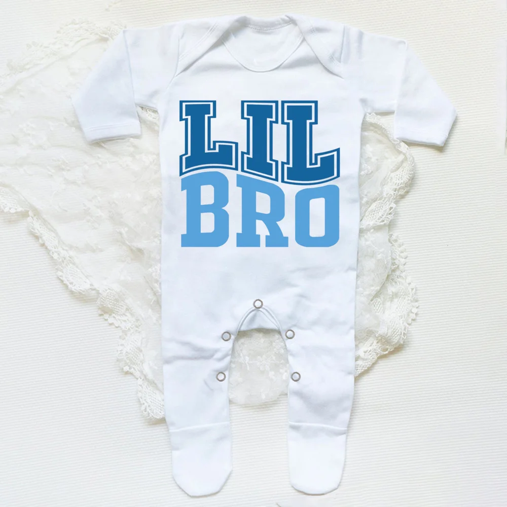 Big Bro Lil Bro / Big Sis Lil Sis Sibling Matching Family Outfits Sibling To Be Matched Shirts Baby Sleepsuit Baby Shower Gift