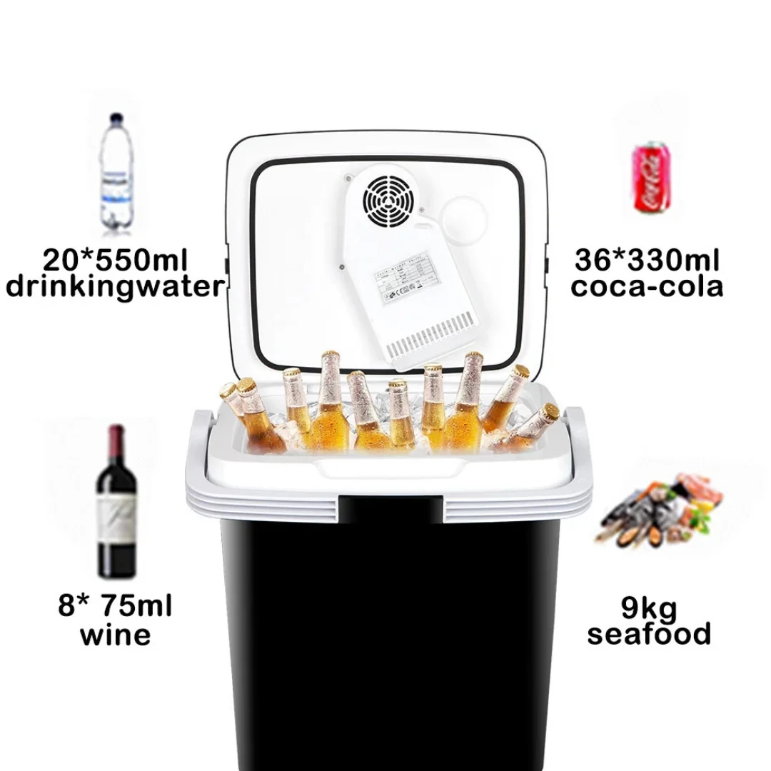 Portable Car Iceless Thermoelectric Cooler Warmer Truck Freezer Food Drinks 12V