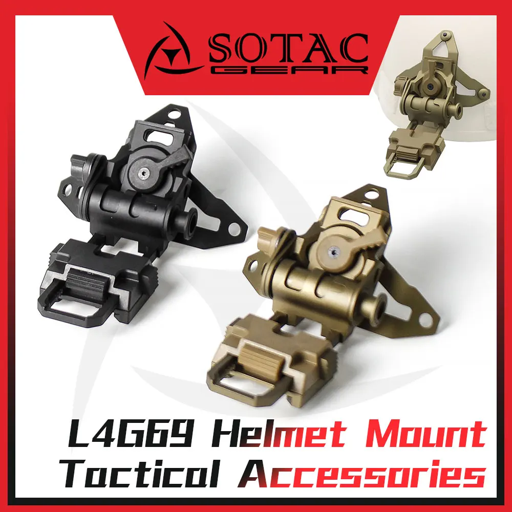 

SOTAC Tactical L4 G69 L4G69 Mount for PVS14 PVS15 PVS18 PVS31 GPNVG18 PSQ36 NVG Helmet Mount with QD Accessories