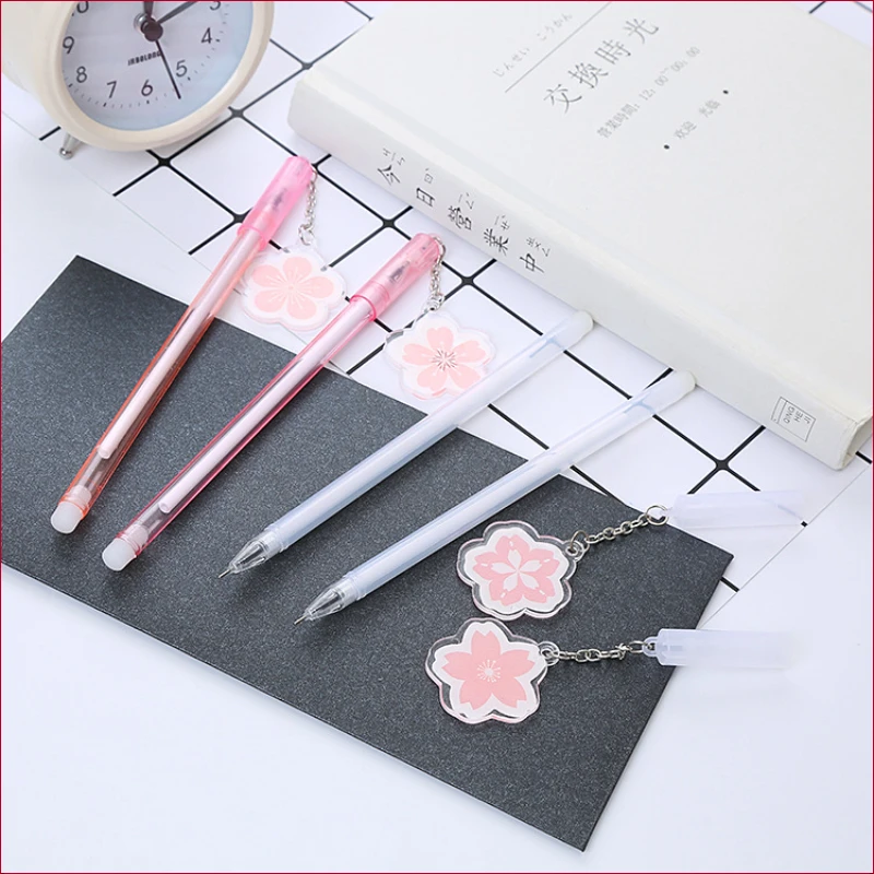 Beautiful Cherry Blossom Pendant Gel Pens Set Creative Study Stationery Office Supplies Back To School