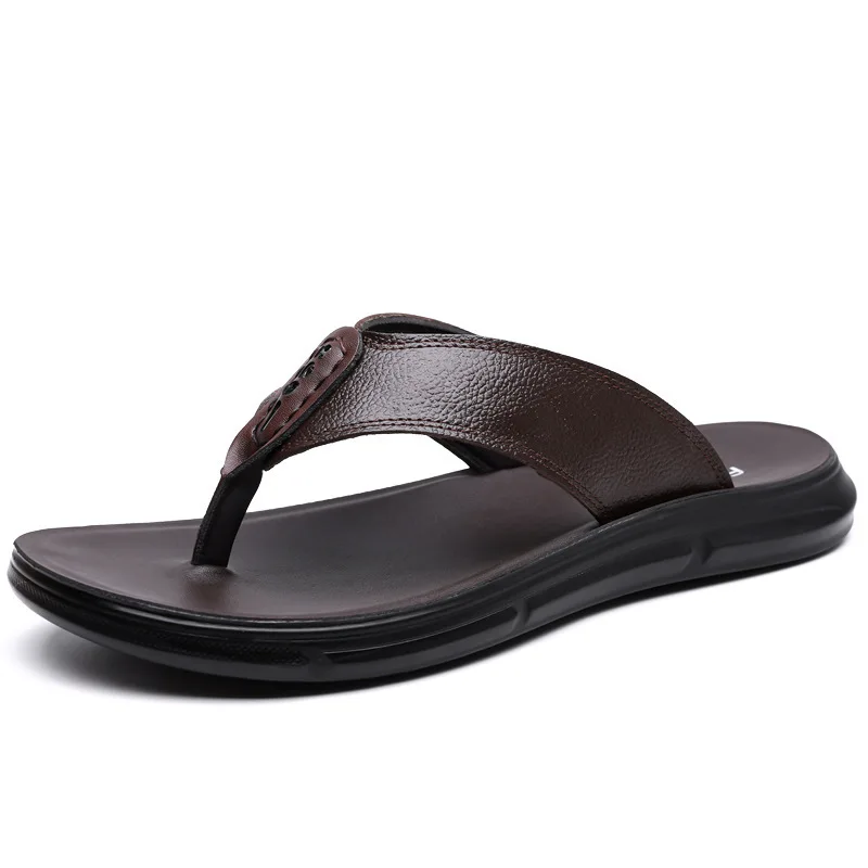 

Новые летние дизайнерские мужские шлепанцы: модные однотонные нескользящие пляжные туфли, повседневная уличная обувь, крутые тапочки для мужчин