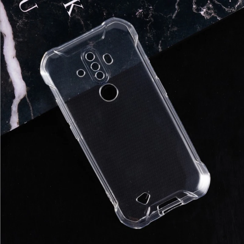 Case For Doogee S58 Pro Cover Funda Silicone Back Soft TPU Transparent Pudding White For Doogee S58Pro Case