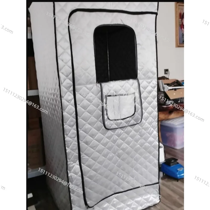 Full Body Home Steam Sauna Set 3L Large Steam Pot One Person Sauna Spa with Time Temperature Remote Control Detox Therapy SPA