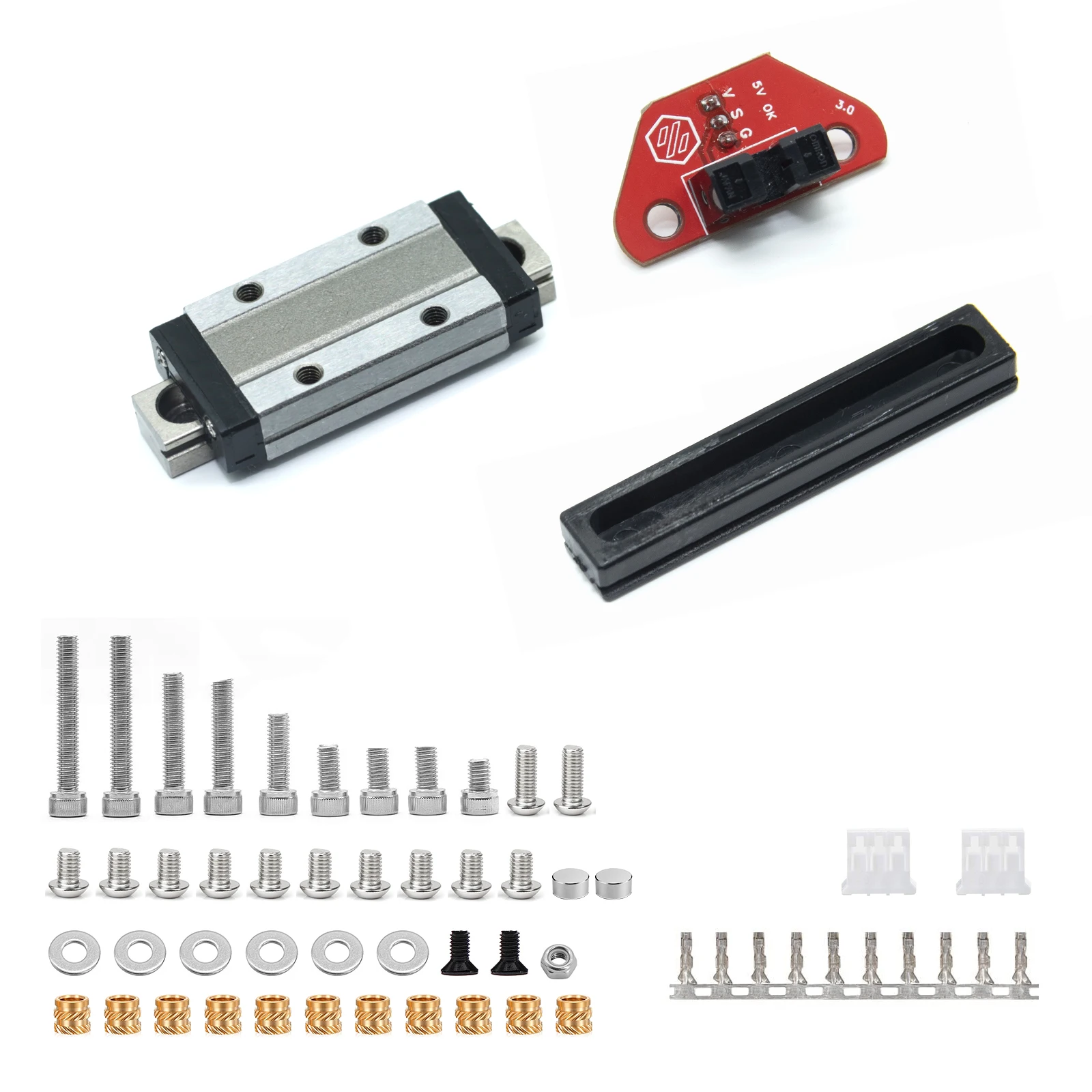 Voron Tap V1 Voron 2.4 Voron Trident Hotend Tap Rail Kit MGN9 Rail Carriage High-precision Leveling Sensor PCB 3D Printed Part