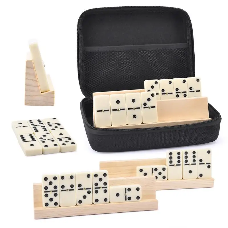 

Retro Dominoes Game Set Vintage Domino Game Complete With Case Family Friends Gathering Must-Have Traditional Dominos Game For