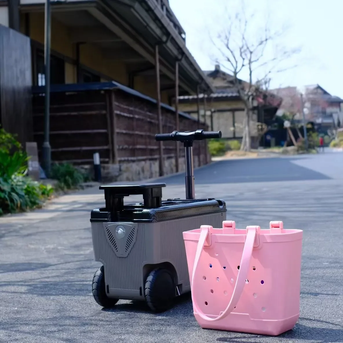 حقيبة تروللي بعجلات كهربائية منظفة إلى اللوحة USB شحن TSA قفل جمركي 20 بوصة حقيبة كهربائية الأمتعة حقيبة سكوتر صغيرة #4