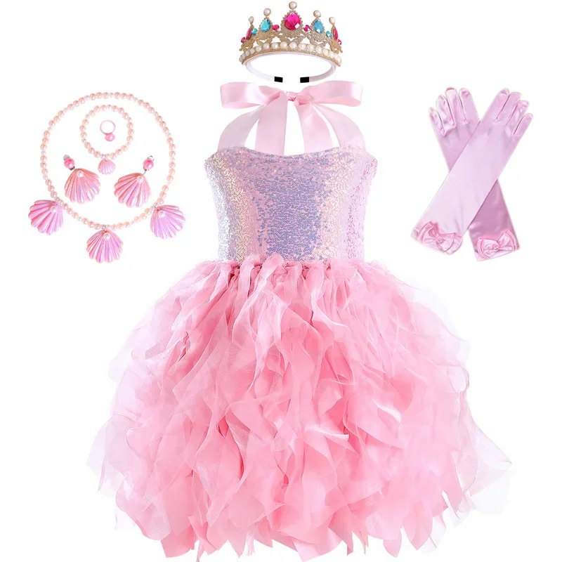 

Girls unicorn dress double layered spiral Willow tutu dress Halloween costume new princess party dress for kids 2-10 years