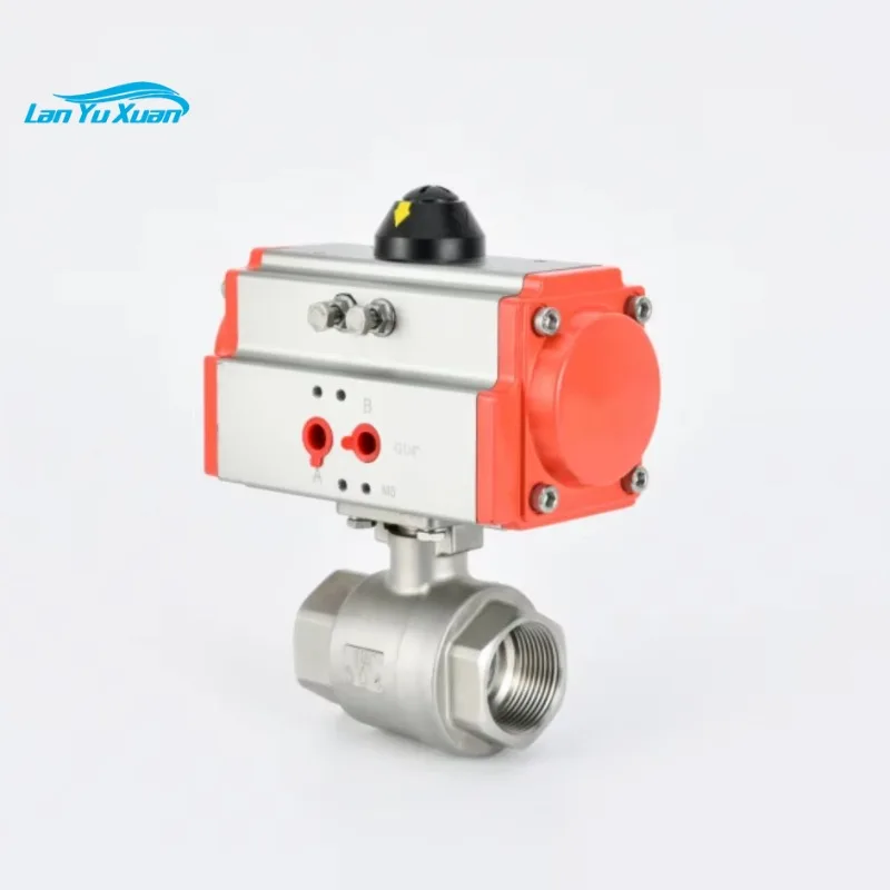 

Pneumatic Stainless Steel Corrosion-Resistant Two-Piece Internal Thread Ball Valve Zero-Leakage Quick Switch Customized NPTBSP G