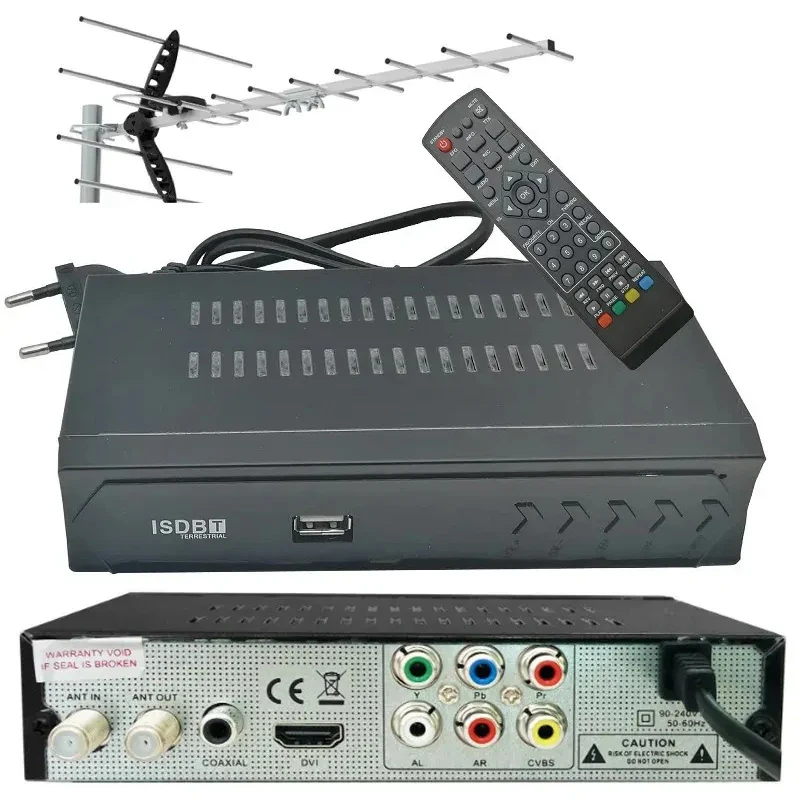 Digital Decoder 1080P HD ISDB-T Set Top Box Terrestrial Satellite TV Receiver Tuner For Chile Brazil Peru Receptor FTA TV BOX