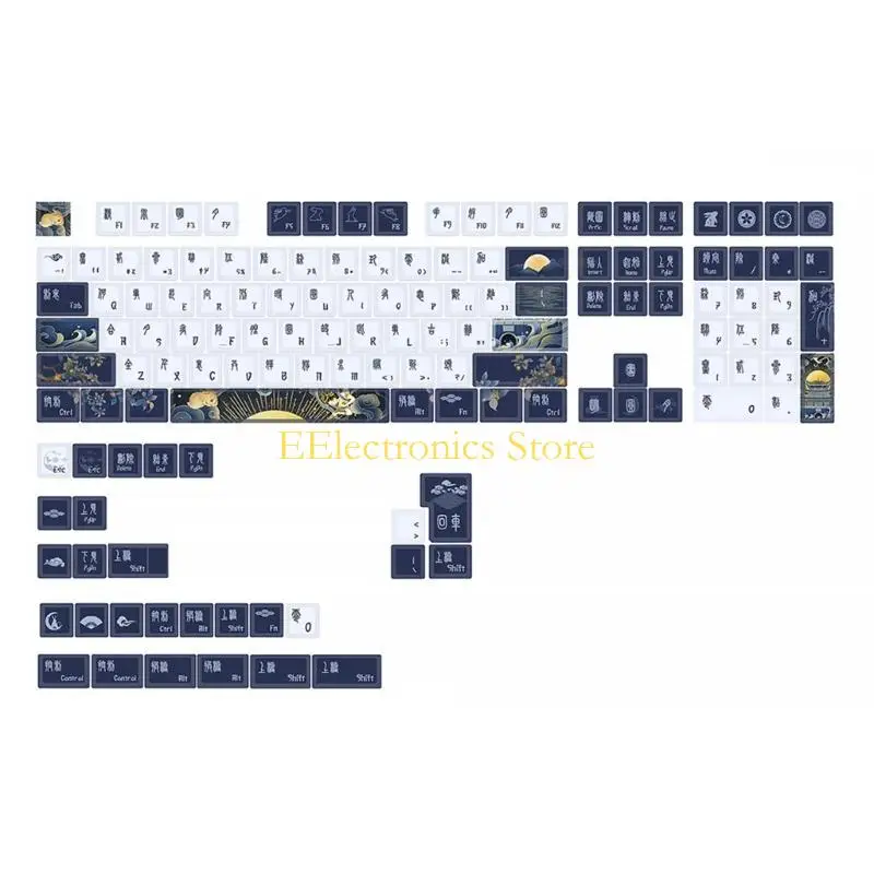 B03C 136 Keys Keycap Mechanical Keyboard Keycaps PBT Cherry Profile Key Caps For dz60/RK61/64/61/68/84/87/96/980/104/108