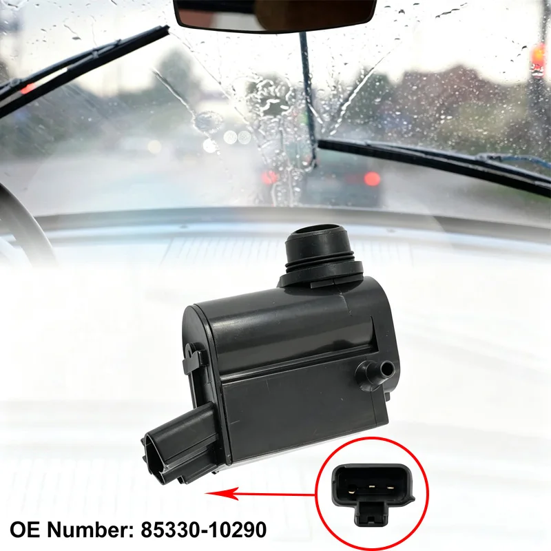 85330-10290 060210-3720 Windshield Washer Pump Motor 12V 3-Pin for Toyota Yaris Corolla Hiace Vitz Lexus RX