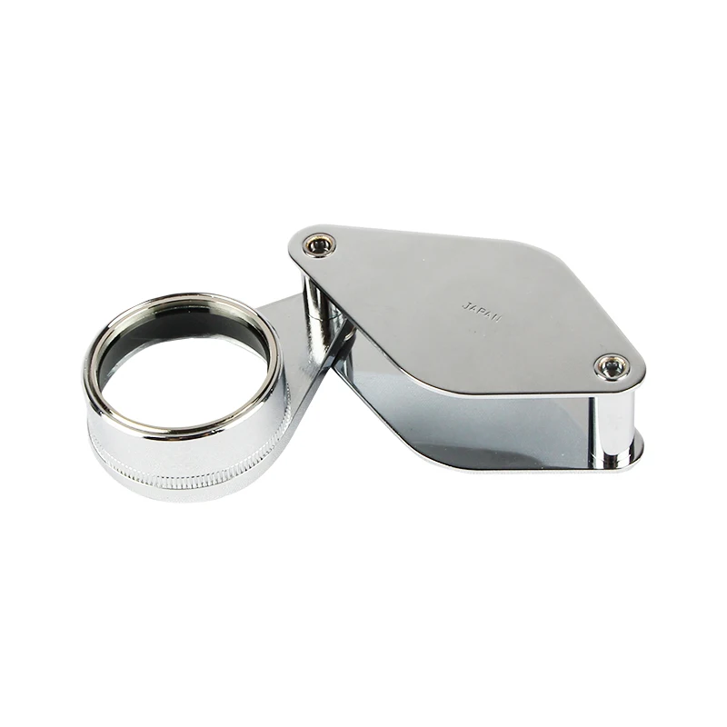 Alfa Mirage Ruper Series Jewelry 8x 10x Magnifier Diamond Loupes Portable Identify Folding Magnifying Glass Double Lens