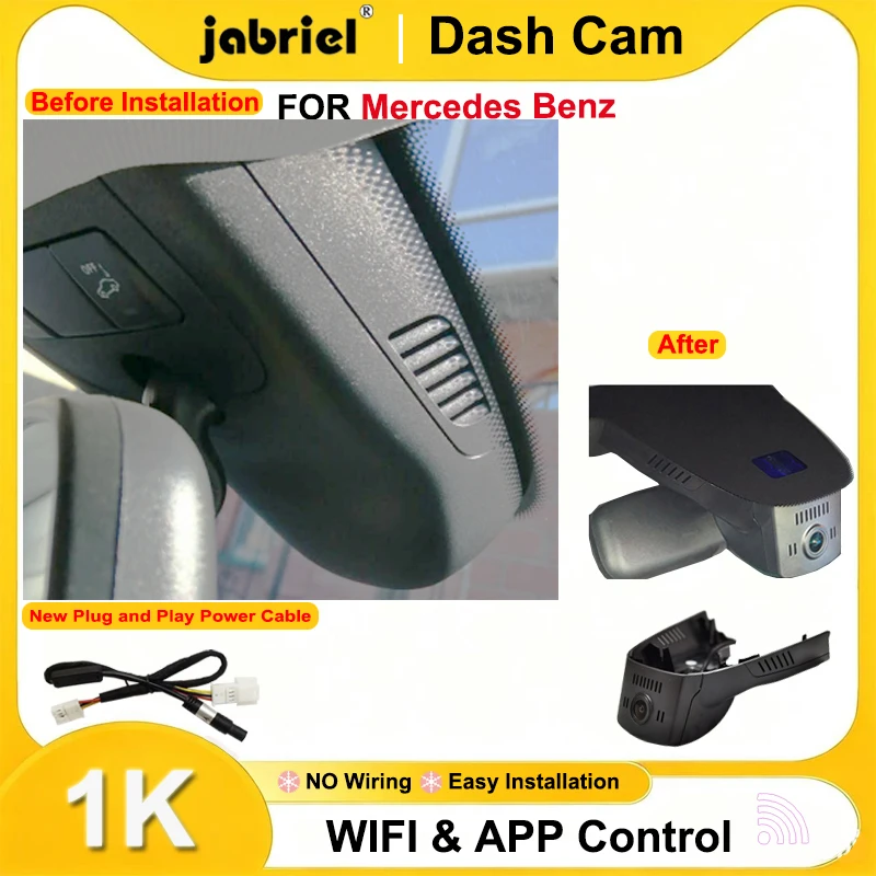 

Jabriel 1080P Dash Cam for Mercedes Benz cla gla 180 200 200d 220 220d 250 250d x156 a180 a180d a200 a200d a220 a220d a220 w176