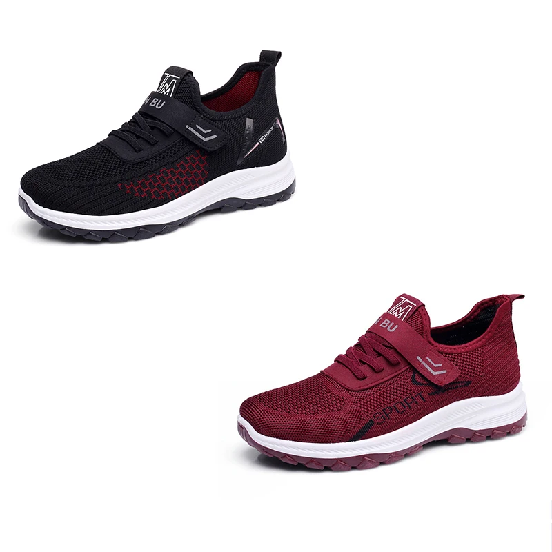 

New Models Elderly Walking Sneakers Women's Lightweight Non-slip Mother Shoes Comfortable Soft Sole Sports Casual Shoes Women