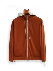 Chaqueta cárdigan de mezcla de lana para hombre, sudadera con cremallera de lujo, marca china, primavera y otoño