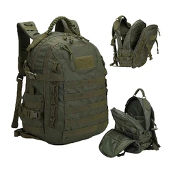 Mochila de deportes al aire libre para hombre, bolsa impermeable para acampar, senderismo, espalda suave, gran capacidad de 35 litros, MOLLE