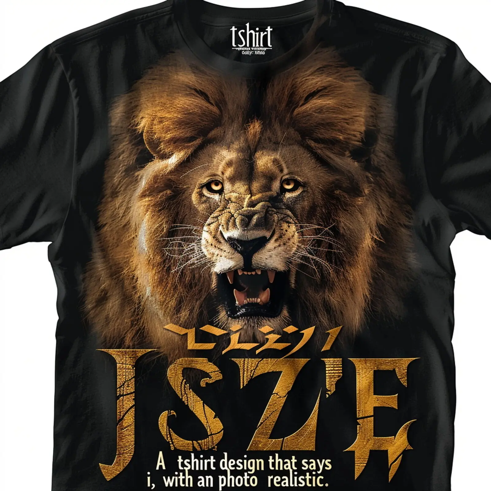 Hebrew Israelite of the Tribe of J_SIZE Lion Graphic