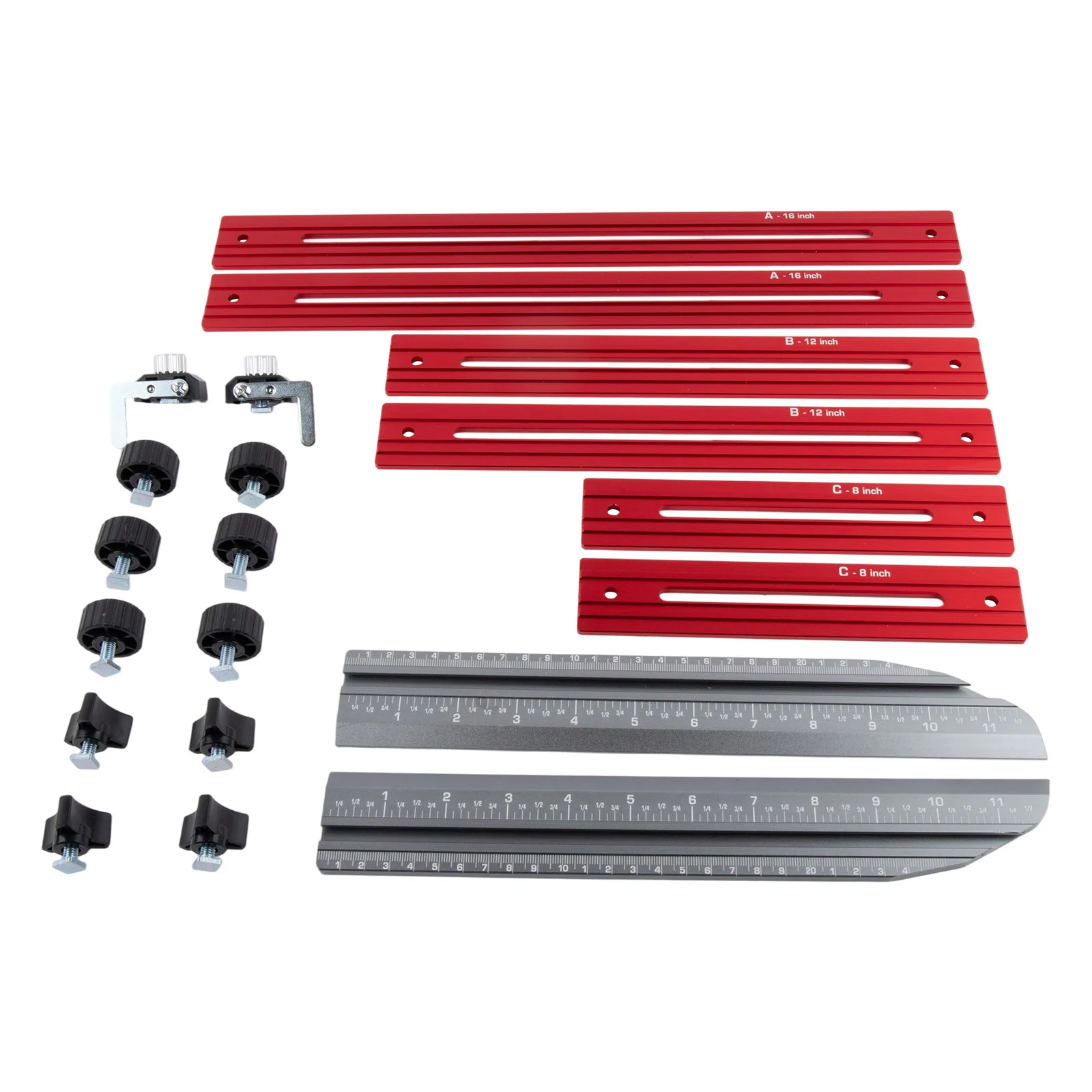 

Aluminum Tool Measuring Tool Modular Splicing Design Customizable Length Modular Design Stair Measuring Tool Construction Red