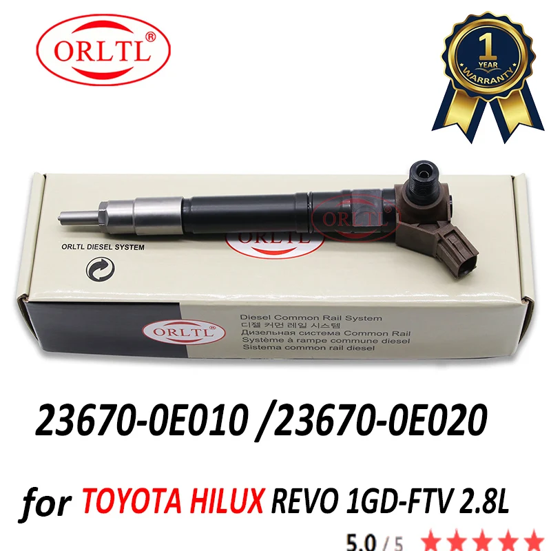 23670-0E020 New Piezo Injector 23670 0e020 Diesel Fuel Injection Nozzle 295700-0090 295700-0530 295700-0560 For Toyota Hilux 2GD