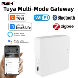 Hub de gateway Tuya Zigbee, Wi-Fi, Bluetooth, Sem fios, Smart Home Bridge, Controlo Remoto APP, Compatível com Alexa, Google Home