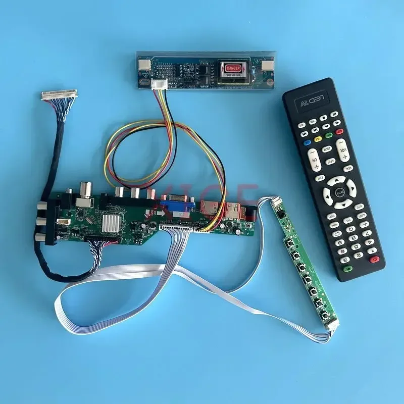 

Controller Card Fit LTN170X3 N170C1 N170C3 N170C4 30Pin LVDS IR+AV+USB+HDMI+VGA DVB Digital Signal Matrix 2CCFL Kit DIY 1440*900