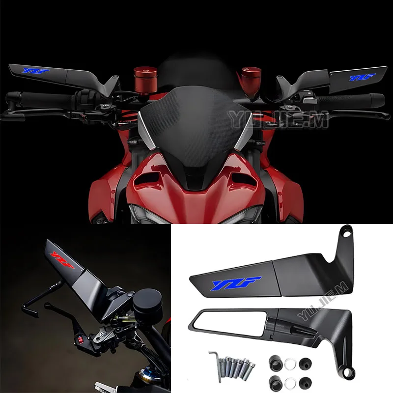

For Yamaha YZF R3 R25 R6 R1 R125 250 Motorcycle CNC rearview mirror fixed wing