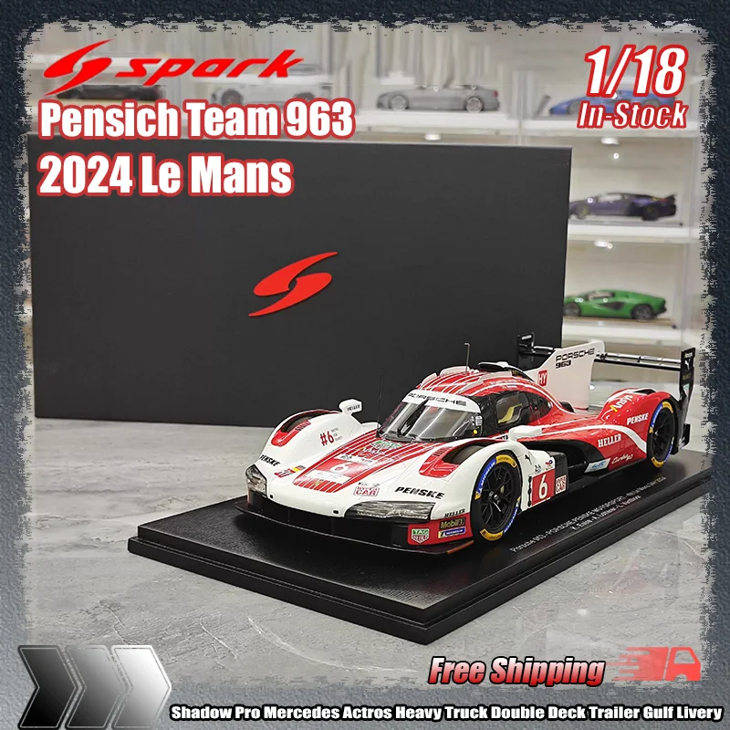 

Spark 1:18 2024 Le Mans Pensich Team 963 #4 #5 #6 Simulated Resin Miniature Car Model Custom Children'S Toys Collection Ornament