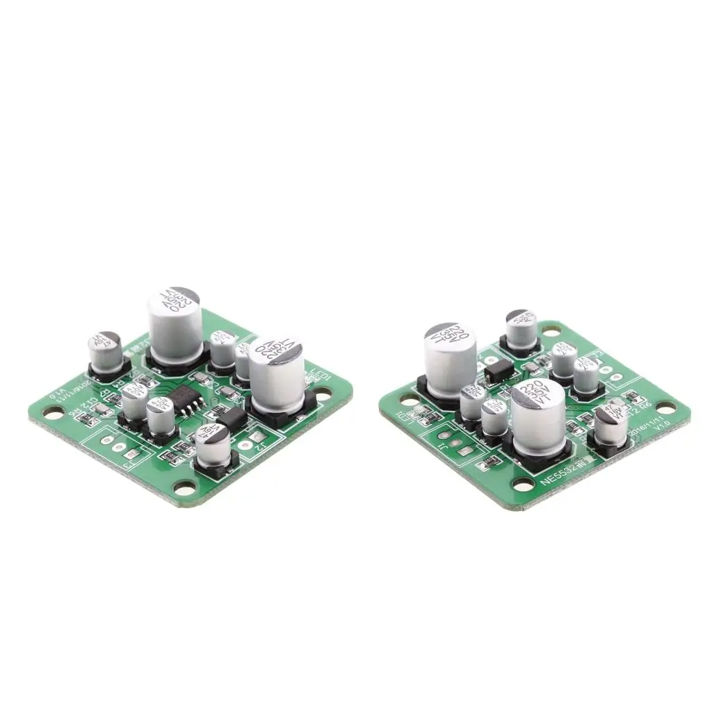 Stereo Audio Preamplifier NE5532 Board Amplifier Module for 4558 LM833 Speaker Sound Enhancement