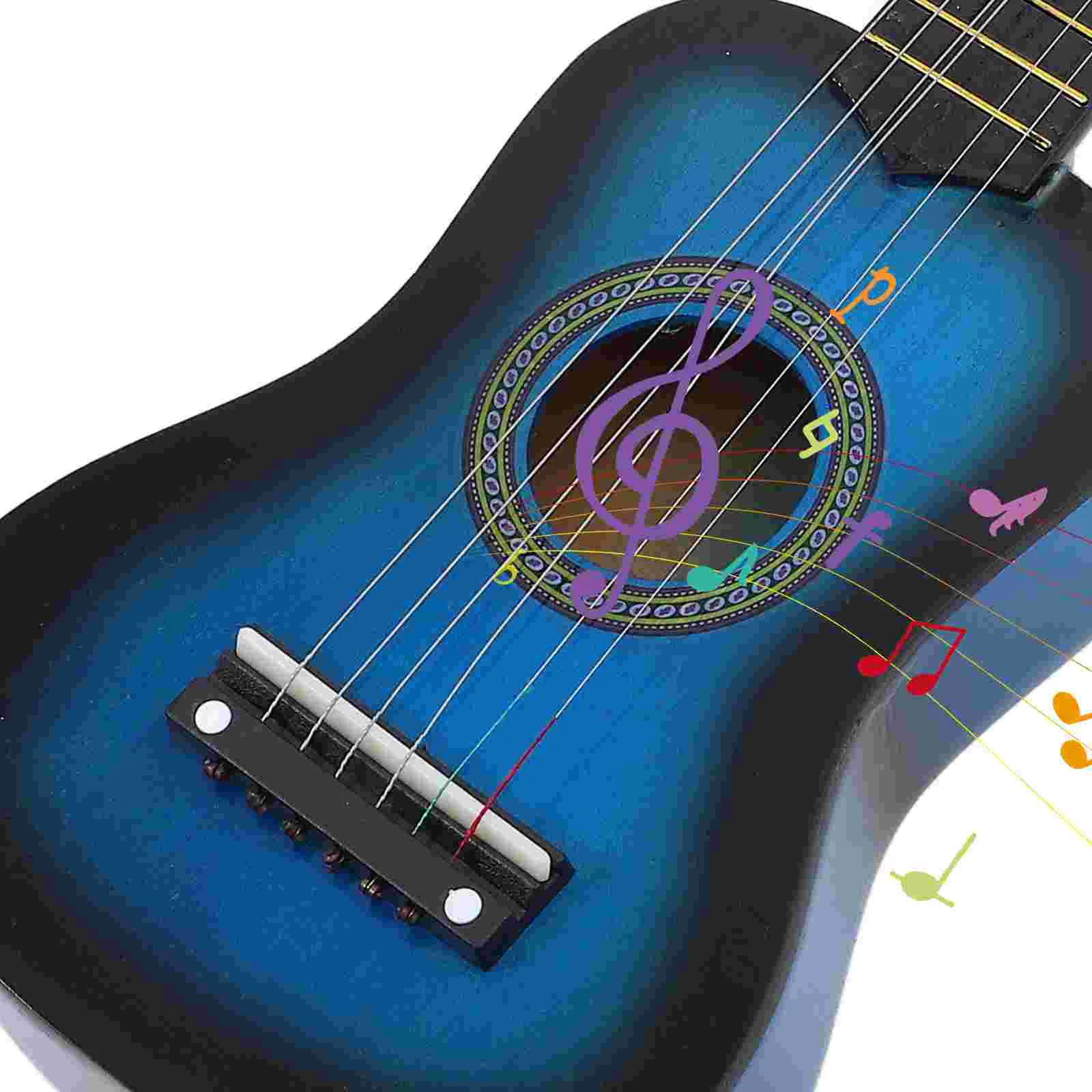 Mini Children's Guitar Toy Baby Toddler Toys Kids Electric Acoustic Wooden Musical Instruments