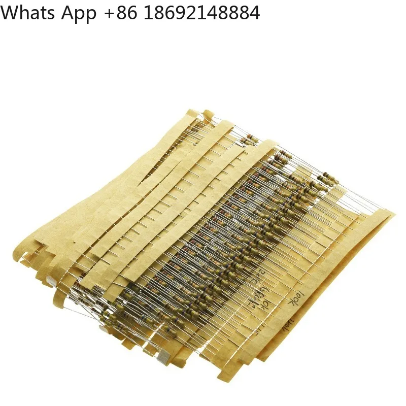 1/4 Watt Carbon Film Resistor Package 5% 10 Ohm - 1 Megaohm Commonly Used 30 * 20