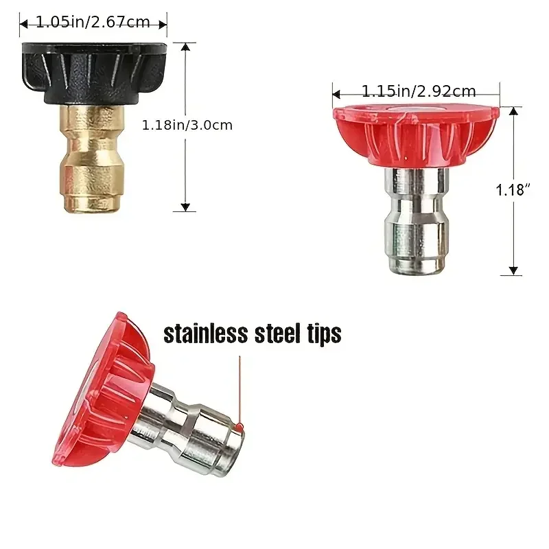 1/4" Quick Connect Hochdruckreiniger-Adapter – kompatibel mit Lavor/Sterwins/Champion/Craftsman/Parkside Car Wash – Detail 4