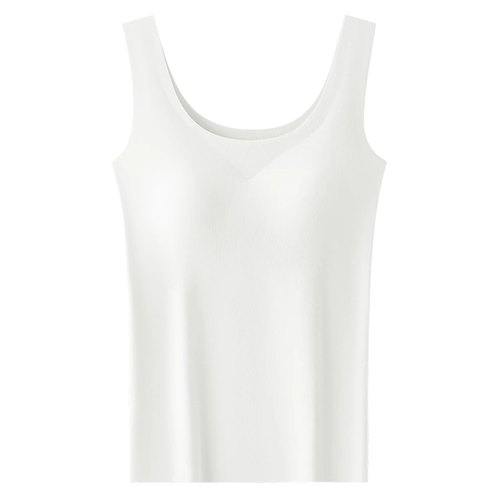 

Casual Wear Daily Fashion Womens Sleeveless Top Women Seamless Chest Pad Bra Camisole Versatile For Daily Wear
