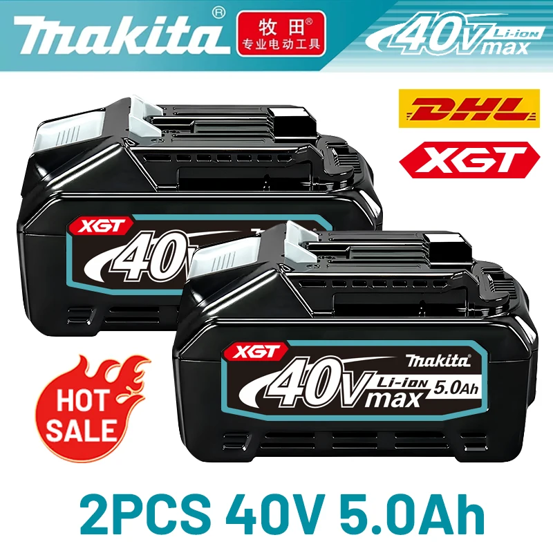 Makita 40V Max XGT Lithium ion Battery 5.0Ah New Original Battery   21700 , BL4020, BL4025, BL4040, BL4050, BL4080 40V Makita