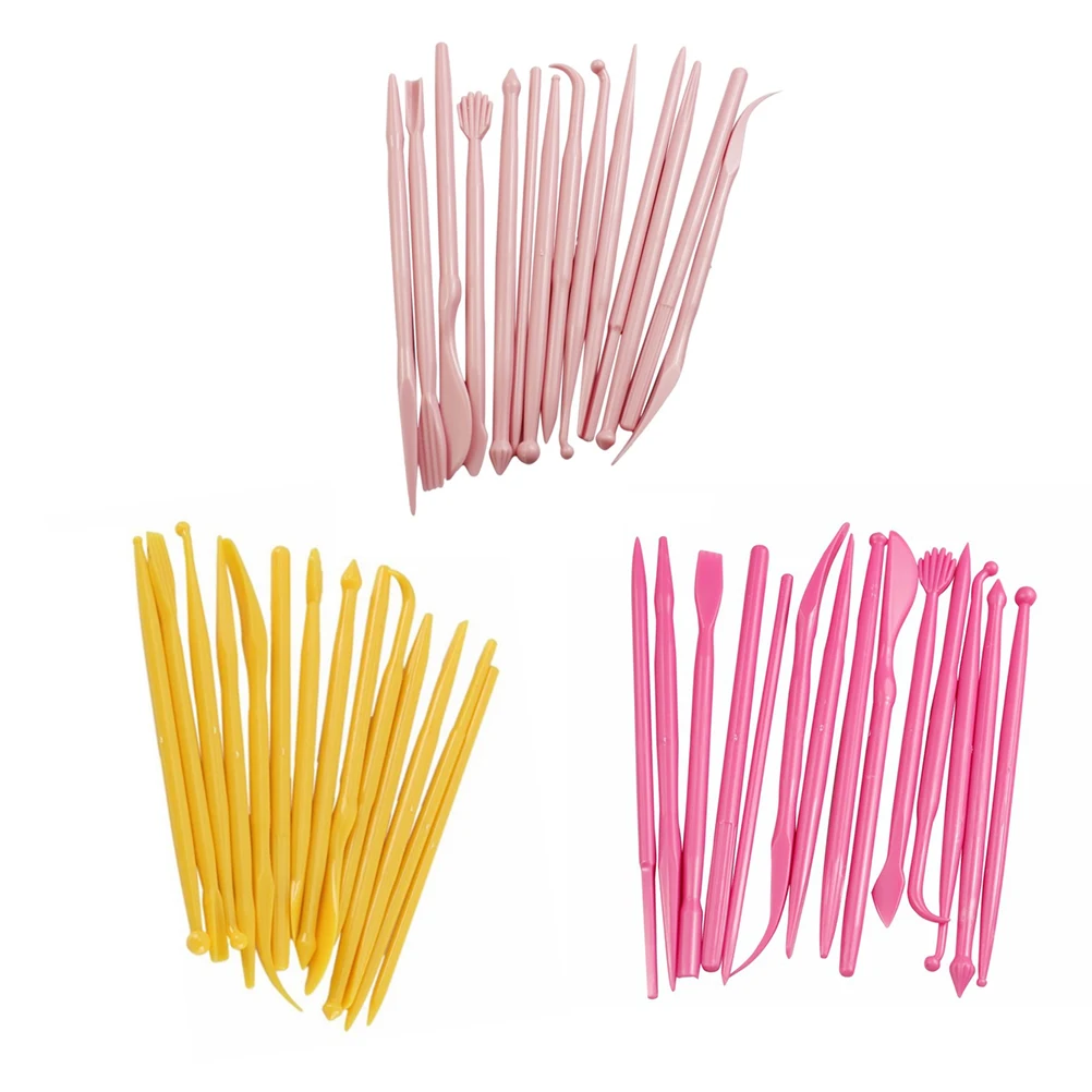 

14 pcs Cake Decorating Tools Set Fondant Carving Kit Baking Sculpture Microwave Safe Diy Tool For Dessert