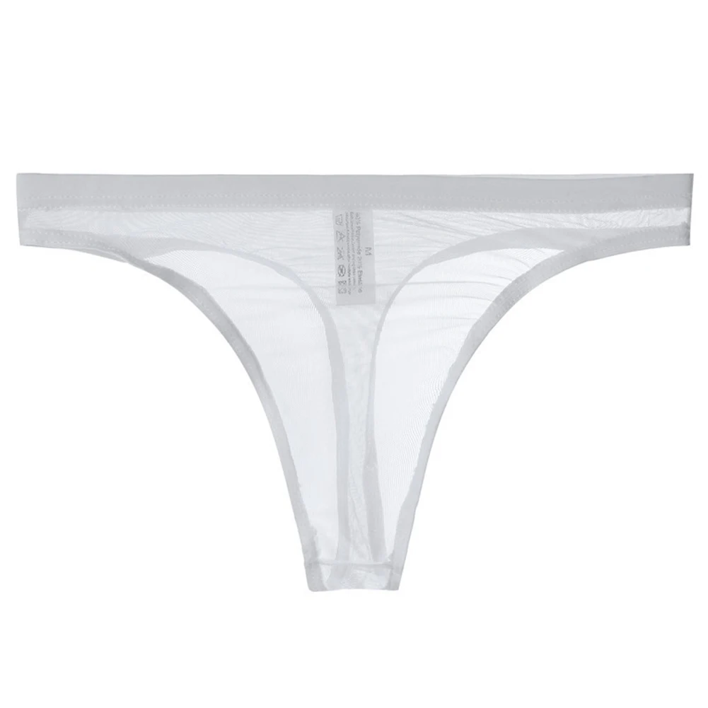 

Male Briefs Mesh Briefs Panties Erotic Hombre Low Rise Male Lingerie Thong Transparent Underwear Elasticity Slips