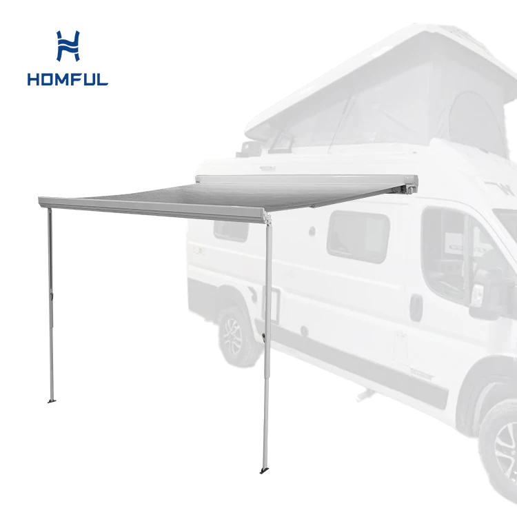 HOMFUL Motorhome Cassette Awning Heavy Duty 460G PVC Tarpaulin Caravan RV Awning