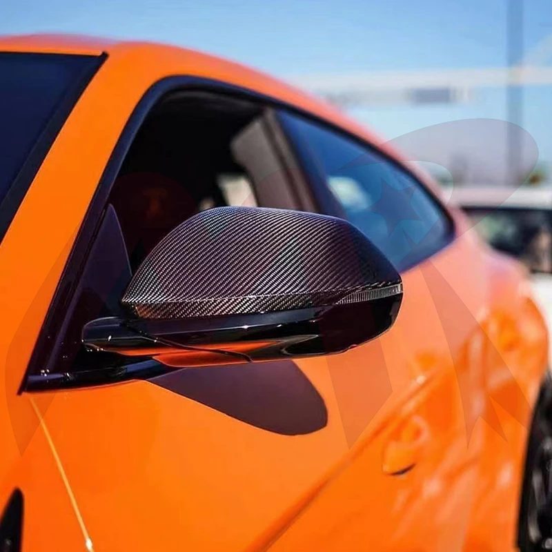 For Audi Q8 RSQ8 Replace Dry Carbon Fiber Car Side Rear View Mirror Cap Accessories Body Kit