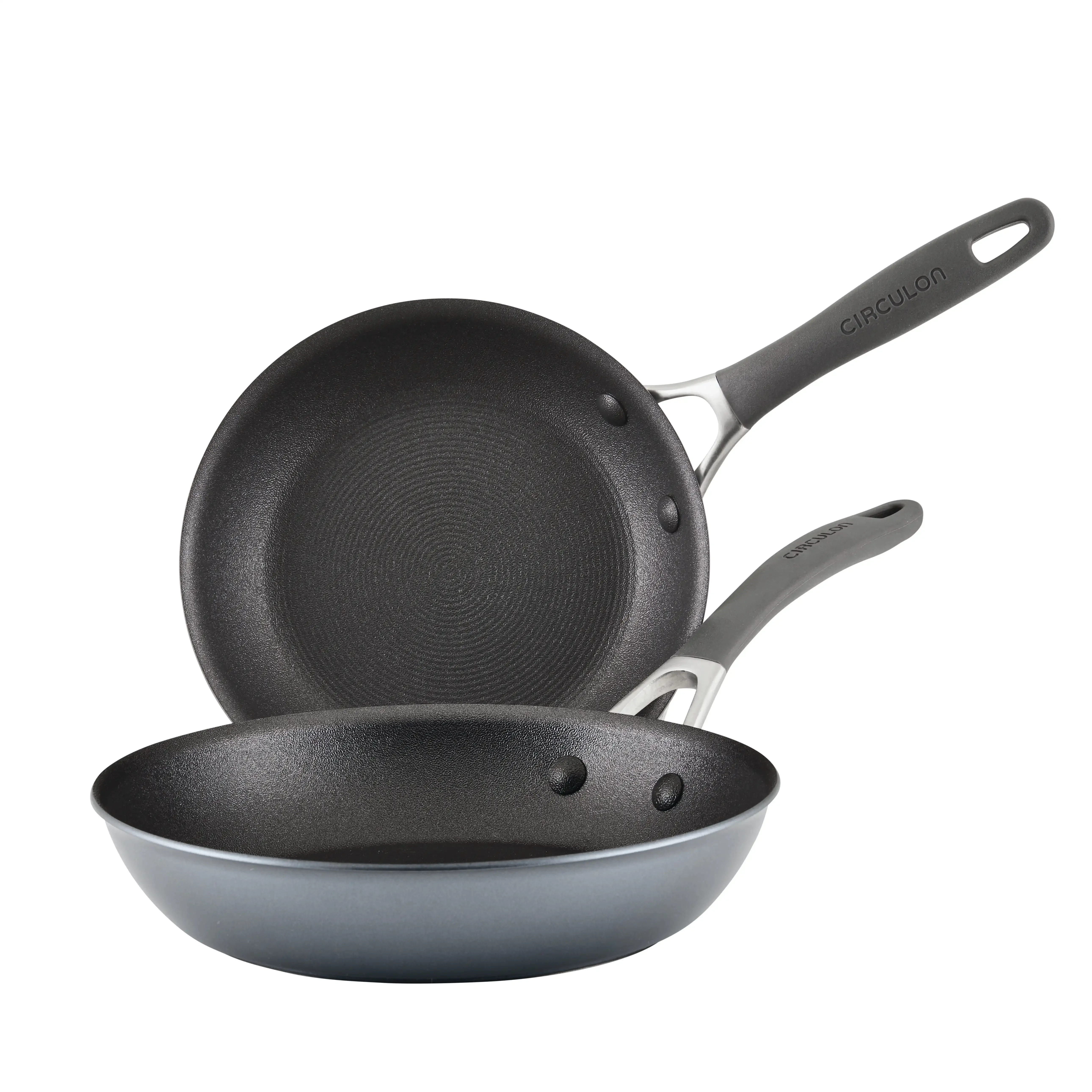 

Scratch Defense 8.5" and 10" Nonstick Frying Pan Set, Graphite