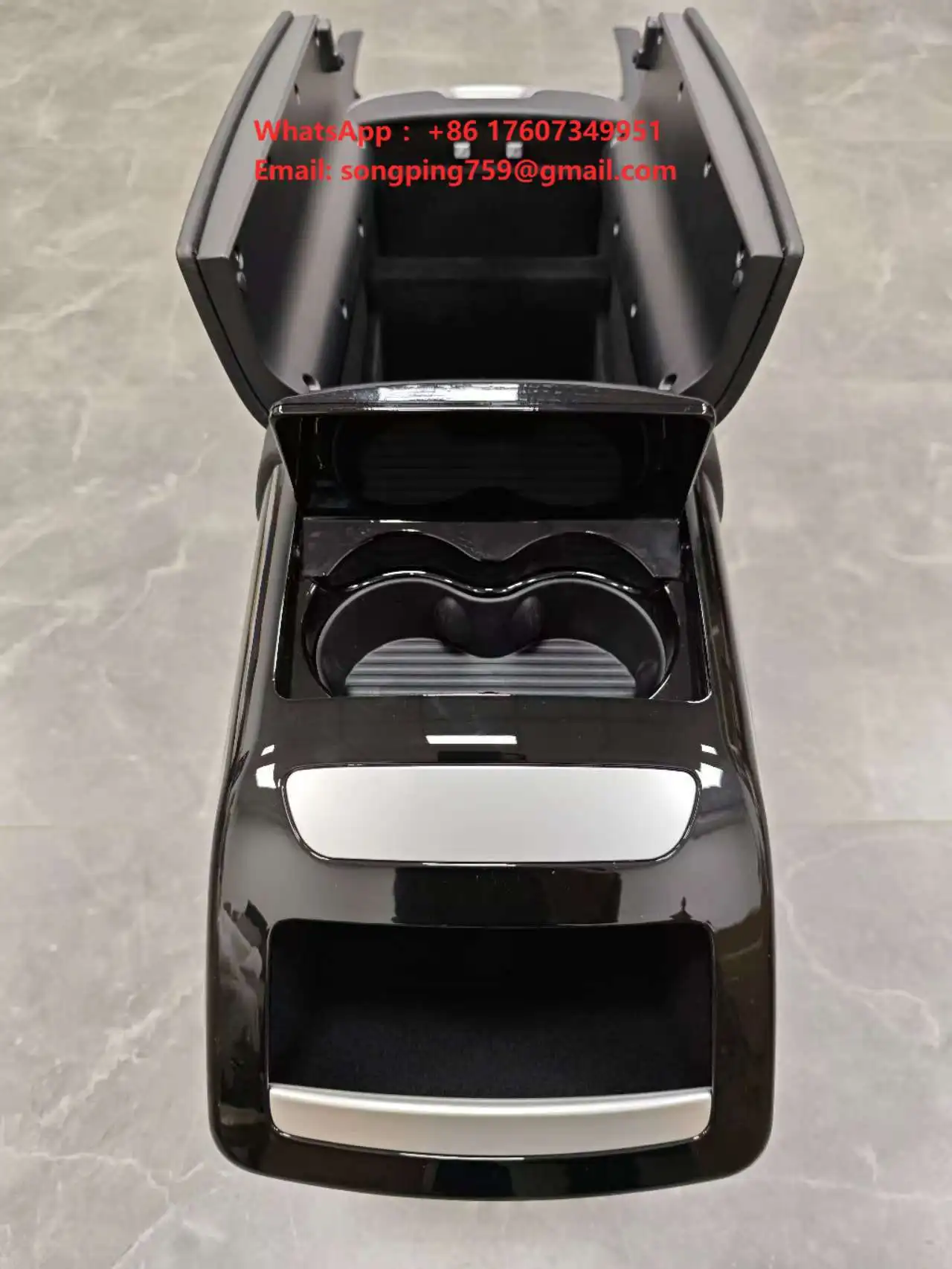 Dingkong Intelligent Modification of Mercedes Benz Vito Car Leather Center Armrest Box with USB Charger an Manufacturer