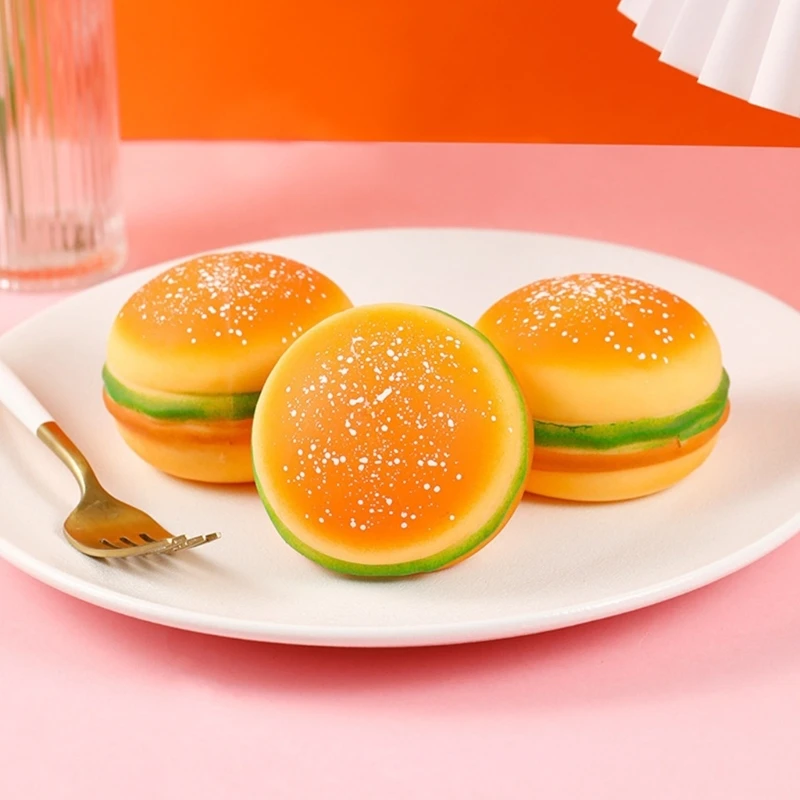 Mô Phỏng Burger Bóp Đồ Chơi Cảm Giác Giảm Căng Thẳng Đồ Chơi Giải Nén Du Lịch 15UB