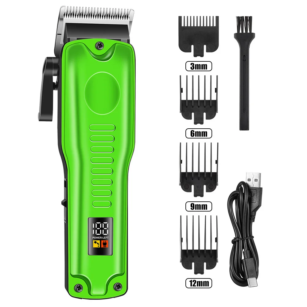 ماجيكور ماكينة قص الشعر المحمولة اللاسلكية الاحترافية للرجال ماكينة تشذيب الشعر واللحية عالية الطاقة ماكينة قص الشعر