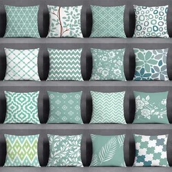 Geometric Color Pillowcase Home Decor  Square   Office  Cushion Cover