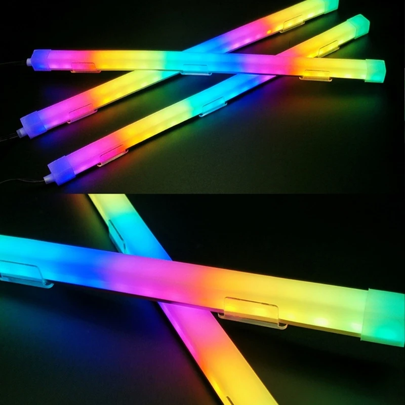 ARGB LED Strips Light 5V 3Pin Colorful Lamp Bar Rainbow Effect Light Bar for PC Computer Case Chassis