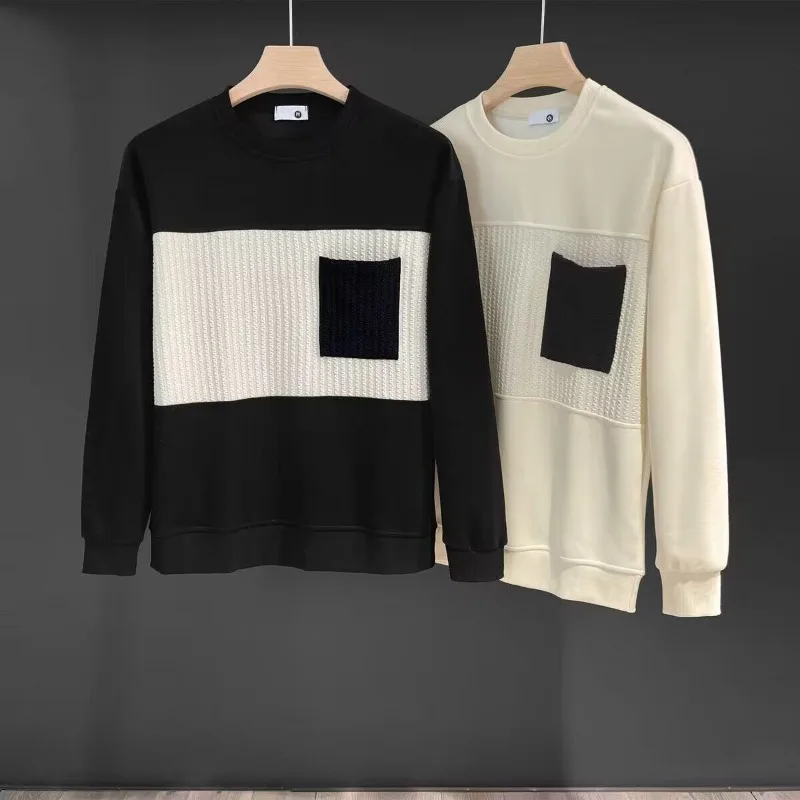 

Мешковатая мужская толстовка с круглым вырезом, цветная хлопковая толстовка без бренда, забавный мужской пуловер, Harajuku, модная одежда Y2k