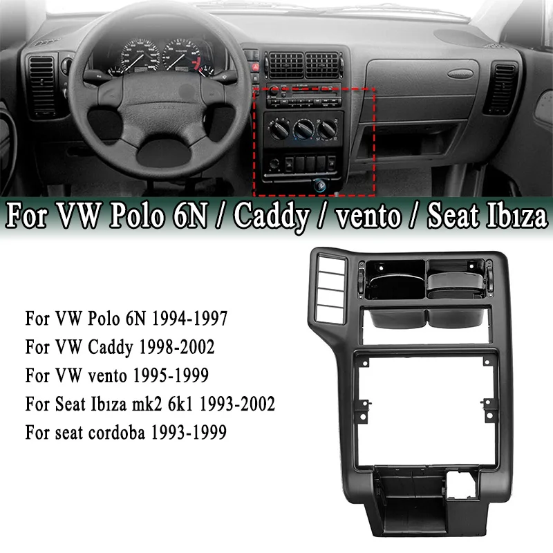 

For VW POLO 6N 1994-1997 Caddy 1998-2002 For Seat Ibıza Center Control A/C Audio Knob Panel Air Vent Outlet Cover 6N1858071A